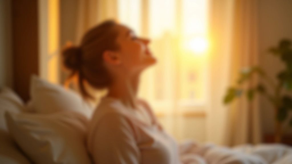Personne se réveillant naturellement à l'aube avec la lumière du soleil entrant par la fenêtre